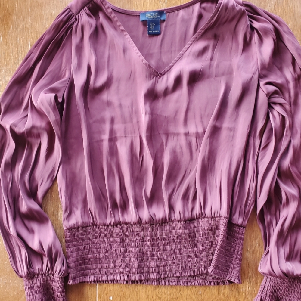 Rachel Roy, Small, Blouse, Wine Color